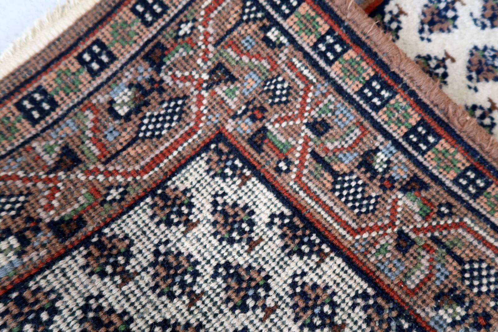 Tapis Seraband Vintage Fait Main en Laine – 72 x 139 cm - 1C944