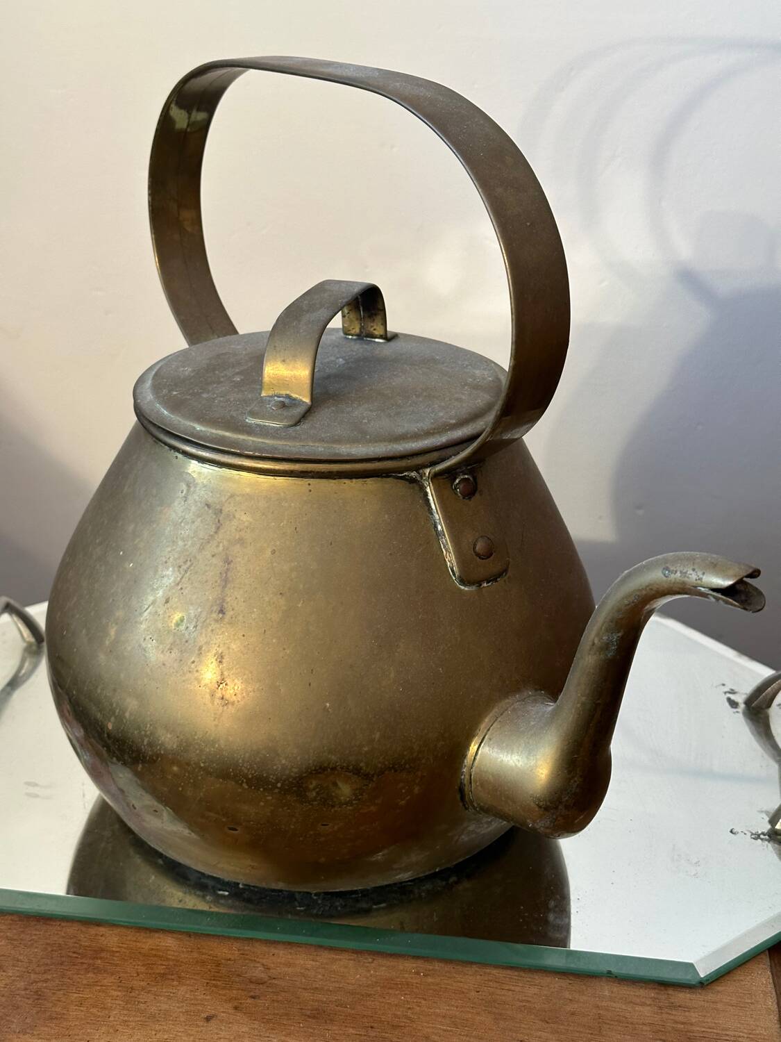 Copper kettle - 19th century folk arts