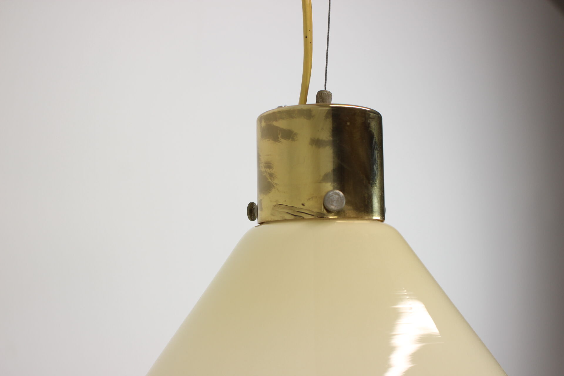 Mid-century glass pendant, 1970's