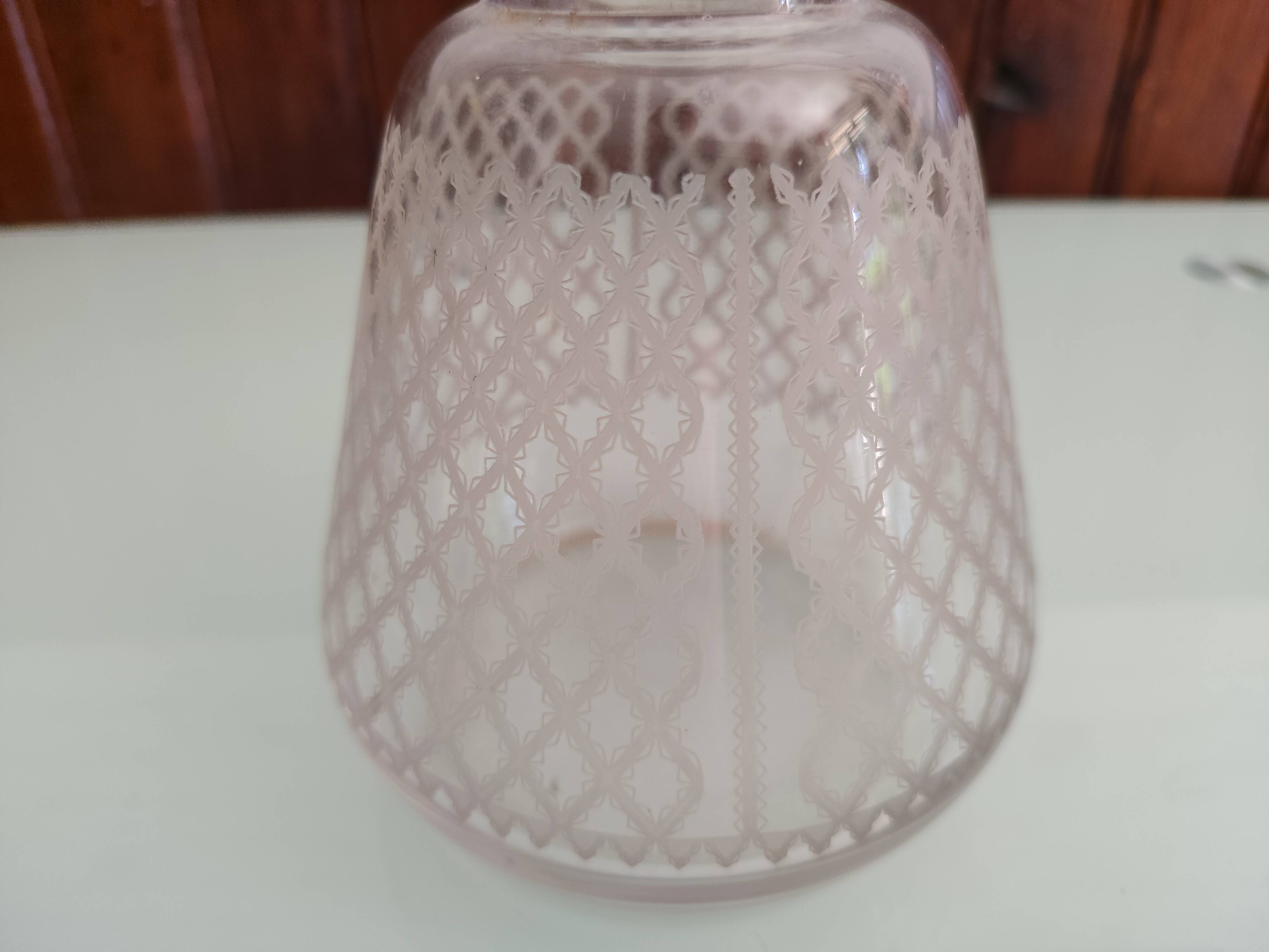 Engraved Crystal Carafe Model "Alhambra" Baccarat Years 1900-1920