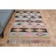 Colorful Geometric Pattern Woven Kilim Runner Rug 143x234