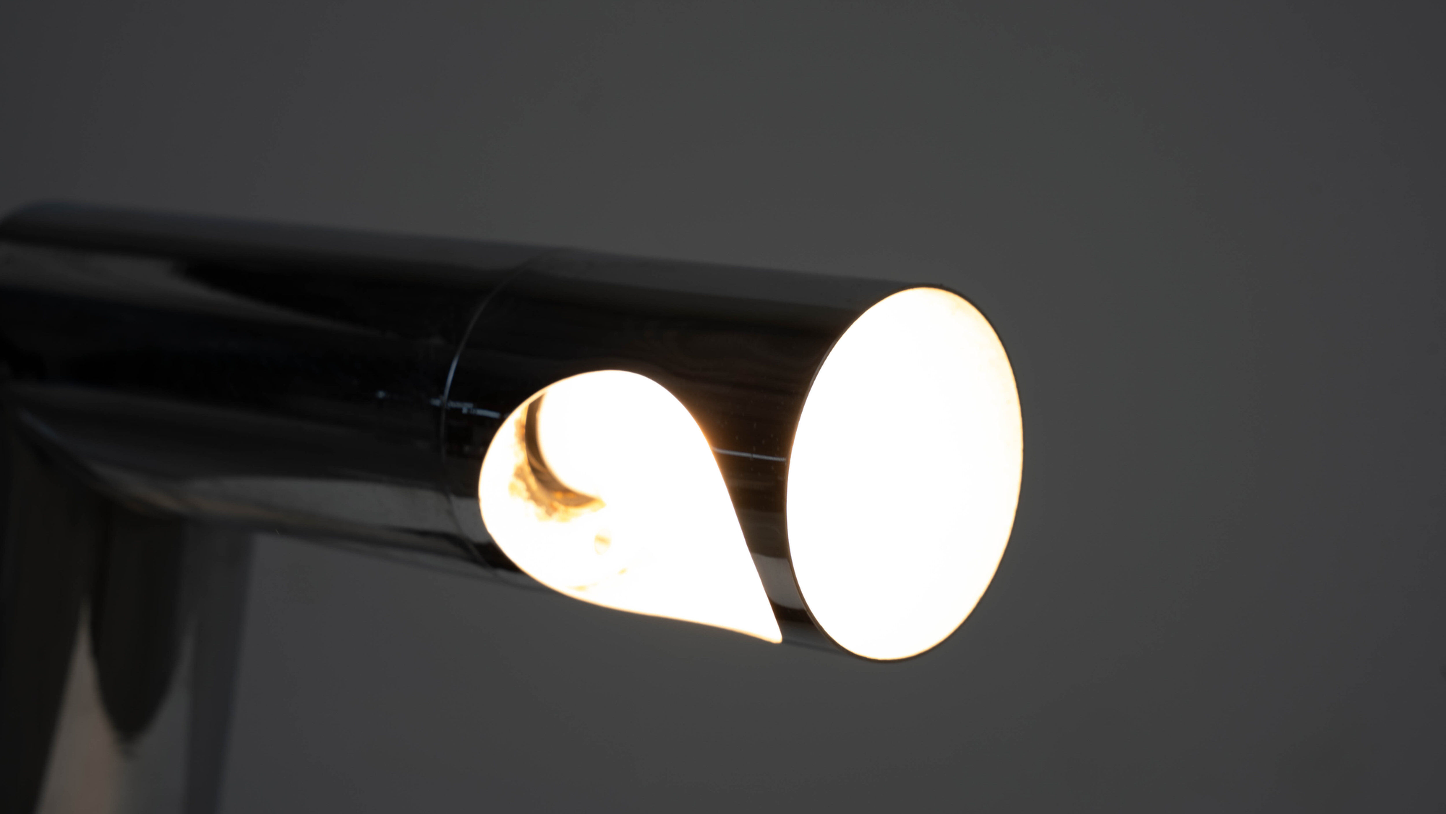 1970s Italian chrome table lamp