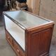 Shop counter display cabinet with old drawers, 1900s
