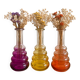 Lot de 3 soliflores colorés