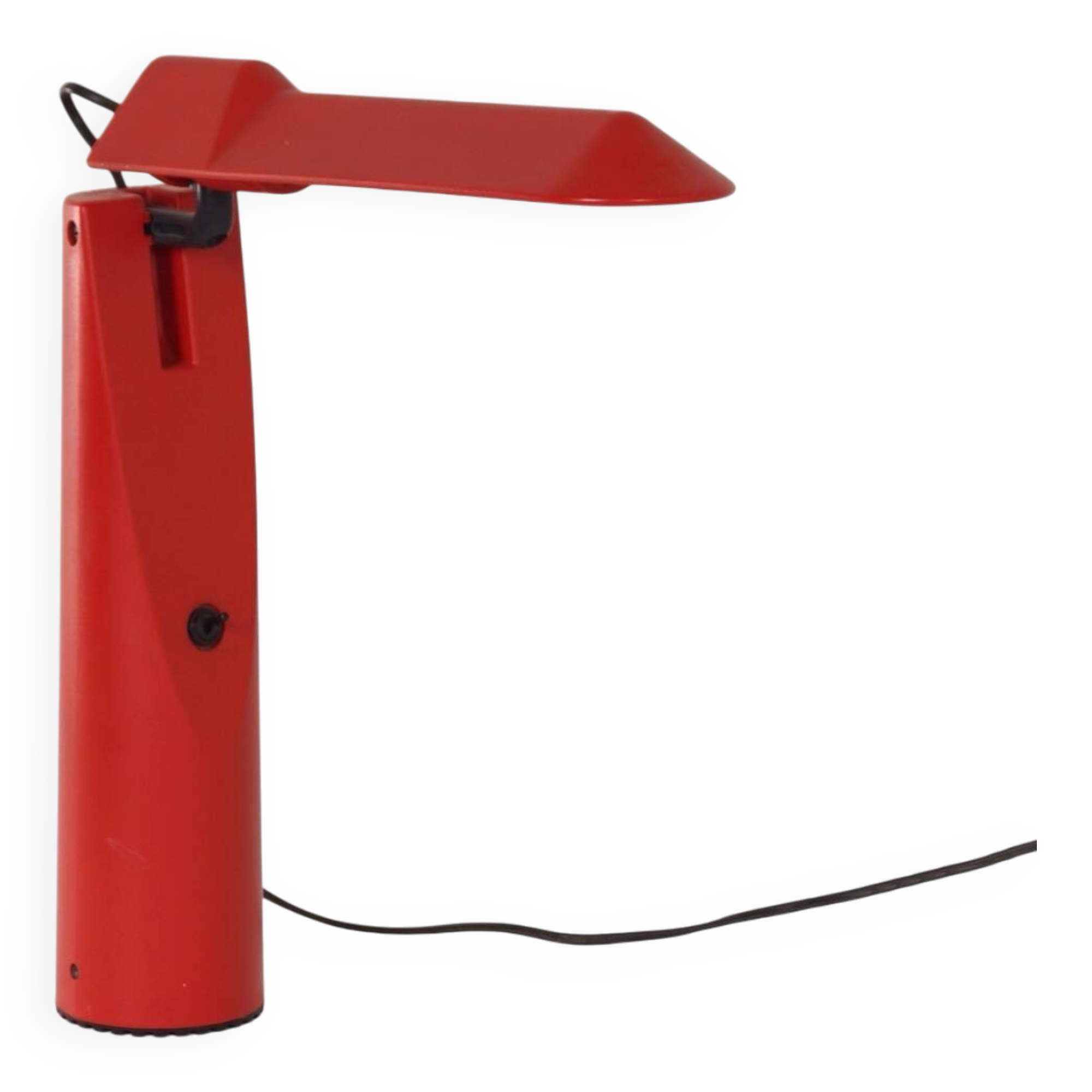 Red picchio desk lamp by isao hosoe for luxo, 1980s