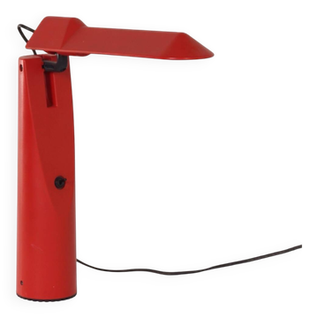 Red picchio desk lamp by isao hosoe for luxo, 1980s