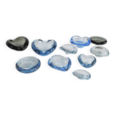 Smaller dishes or ashtrays designed for Holmegaard, 1950s to 1970s