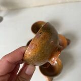 5 handcrafted stoneware coffee cups