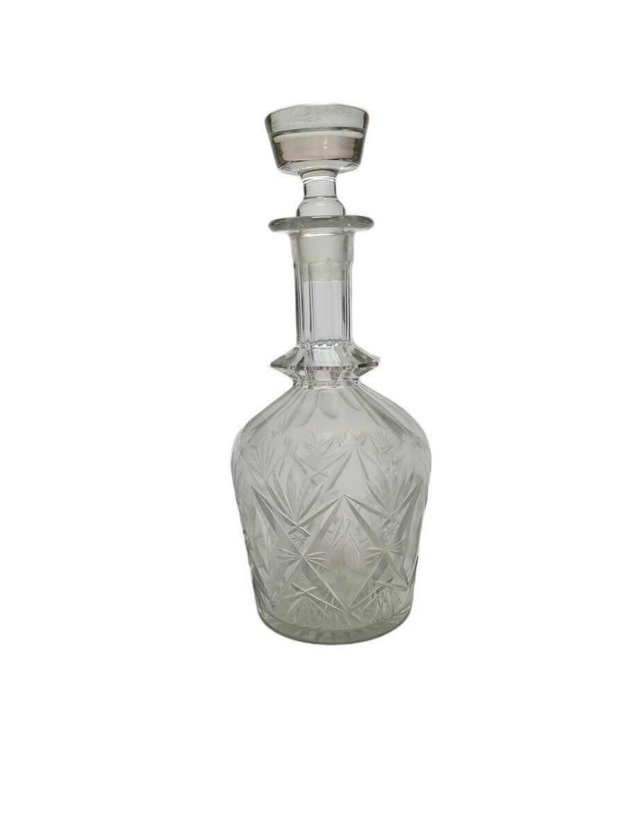 Art Deco crystal carafe, Germany, 1900s