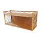 Etagère vitrée en rotin