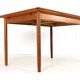 Extendable rectangular dining table "Horsbyg" - Danish design in teak