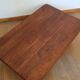 Brutalist coffee table in solid oak