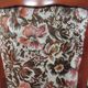 Louis XV Style Chair in Wood and Floral Fabric