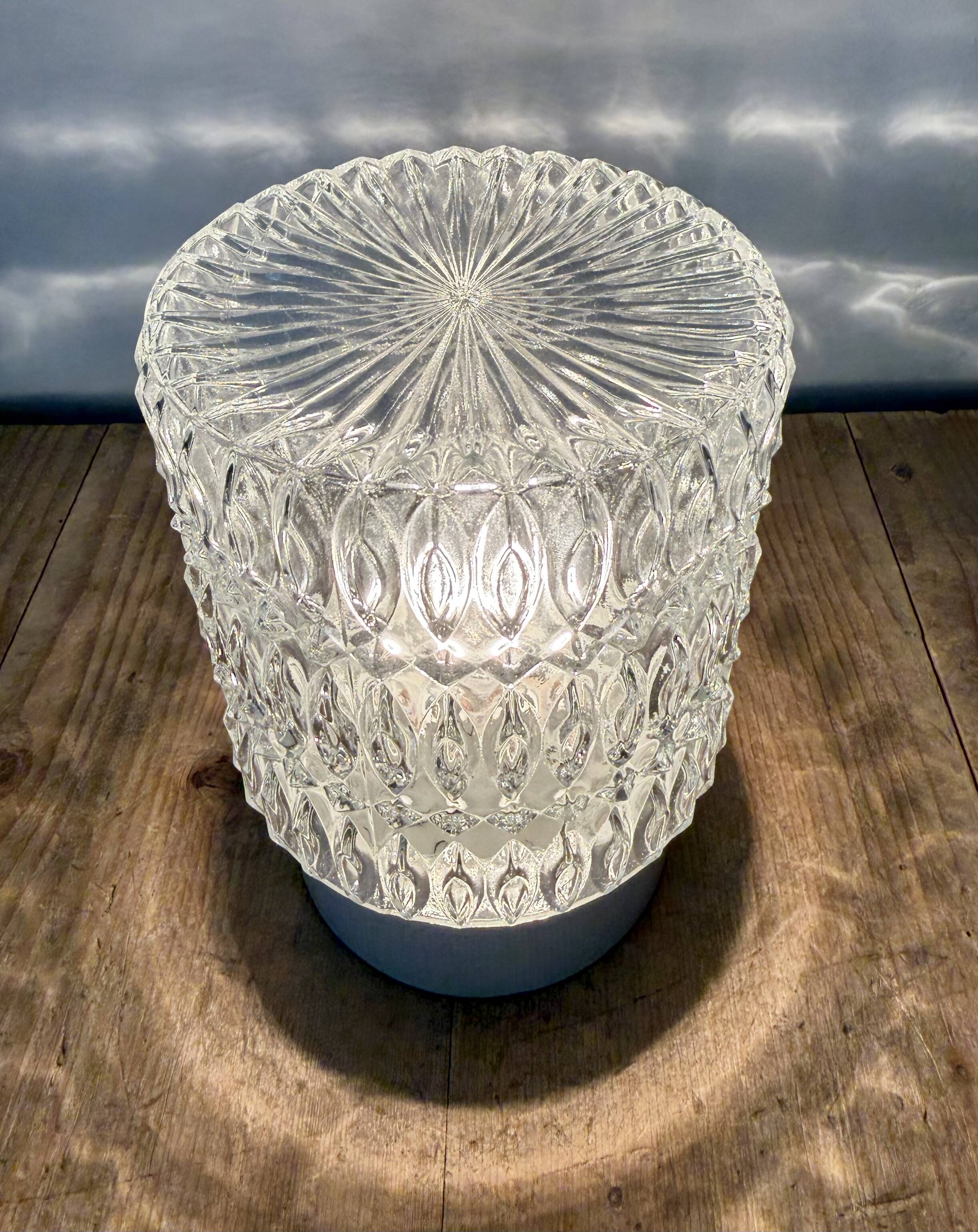 Vintage White Porcelain Ceiling Light, 1970s