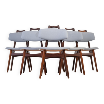 Chaises de Salle à Manger en Teck par Ib Kofoed Larsen, Danemark, 1960s, Set de 6