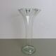 Vase tulipe en verre transparent