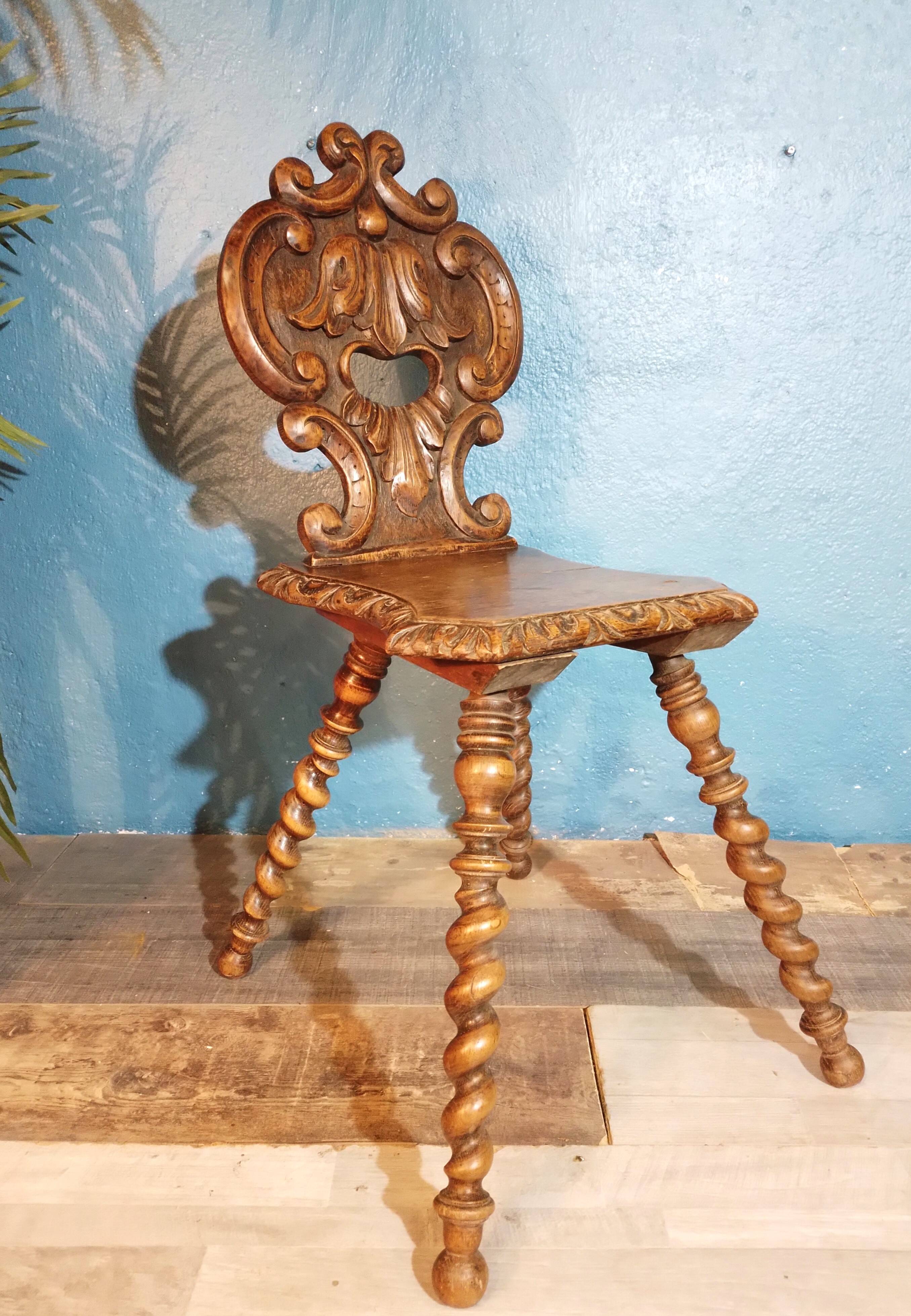 Late 19th century stepladder chair