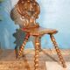 Chaise escabelle fin XIXème
