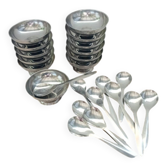 12 sorbet cups + 12 stainless steel spoons