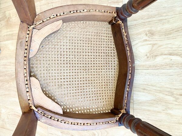 Chaise cannage