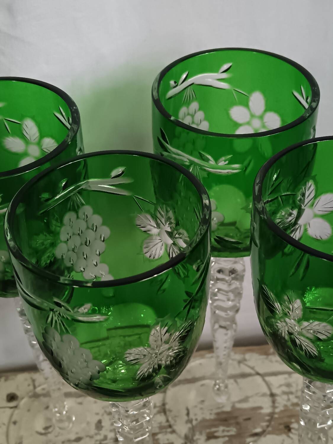 Lot de 4 verres cristal.