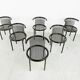 Set de 6 chaises vintage « CIRCO » par Jutta & Herbert Ohl pour Lübke 1980s