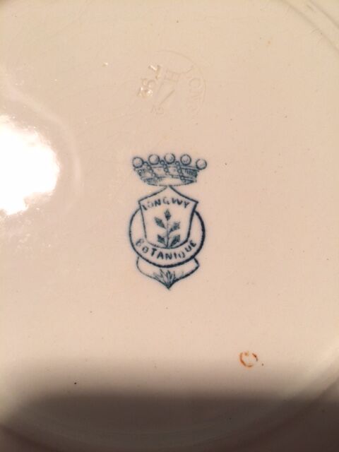 Suite of six plates Longwy