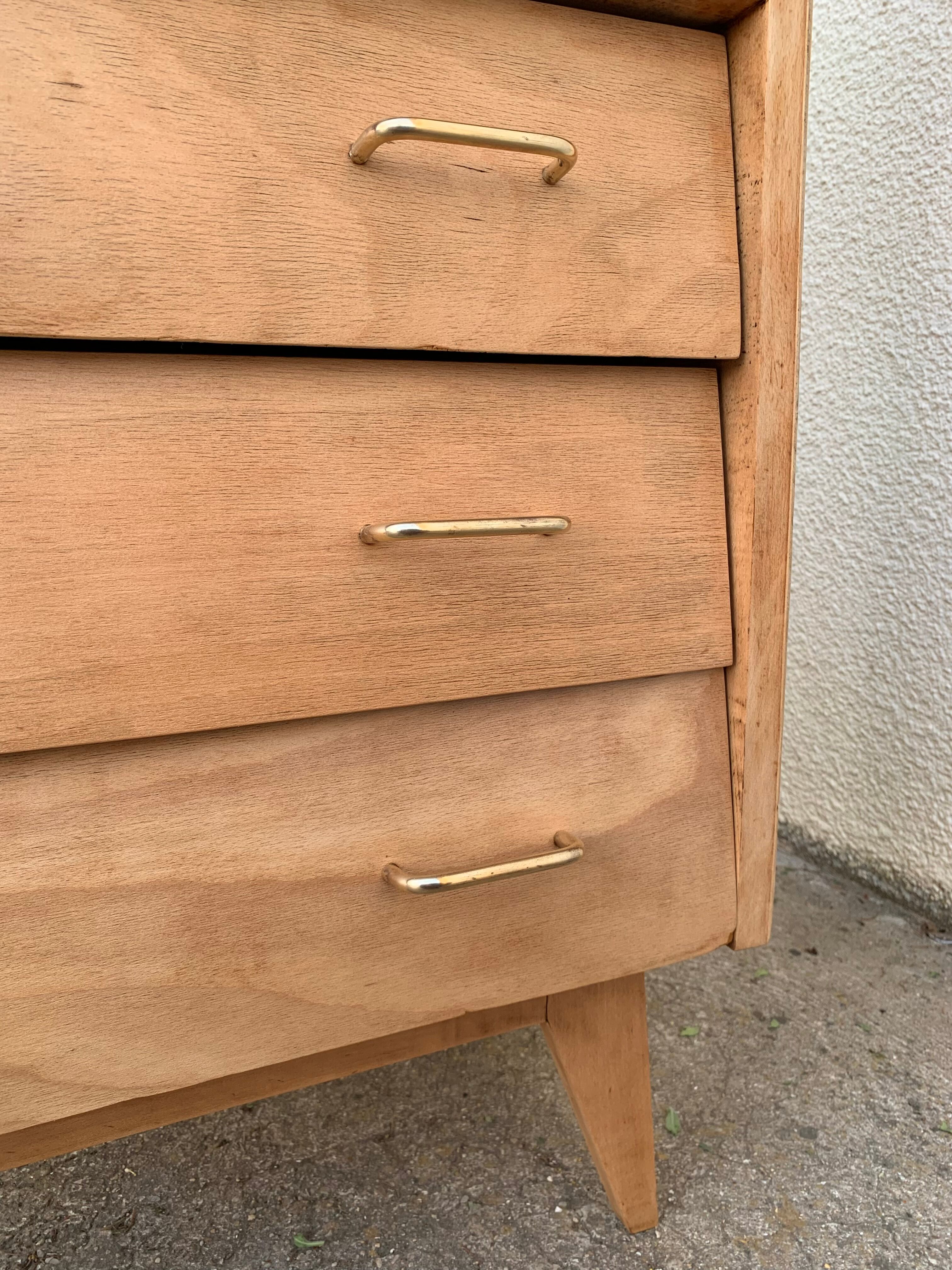 Secretary dresser vintage compass feet 1950