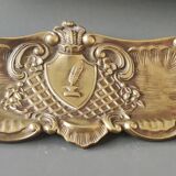 Purse style Rocaille/Napoleon III in aged gold patina brass