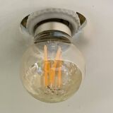 Pair of opaline bistro 1920 porcelain sockets