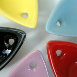 Vintage ashtray 1950 ceramic tripod