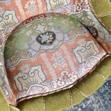 Paire de fauteuils Napoléon III en tissu Etro, France, fin XIXe