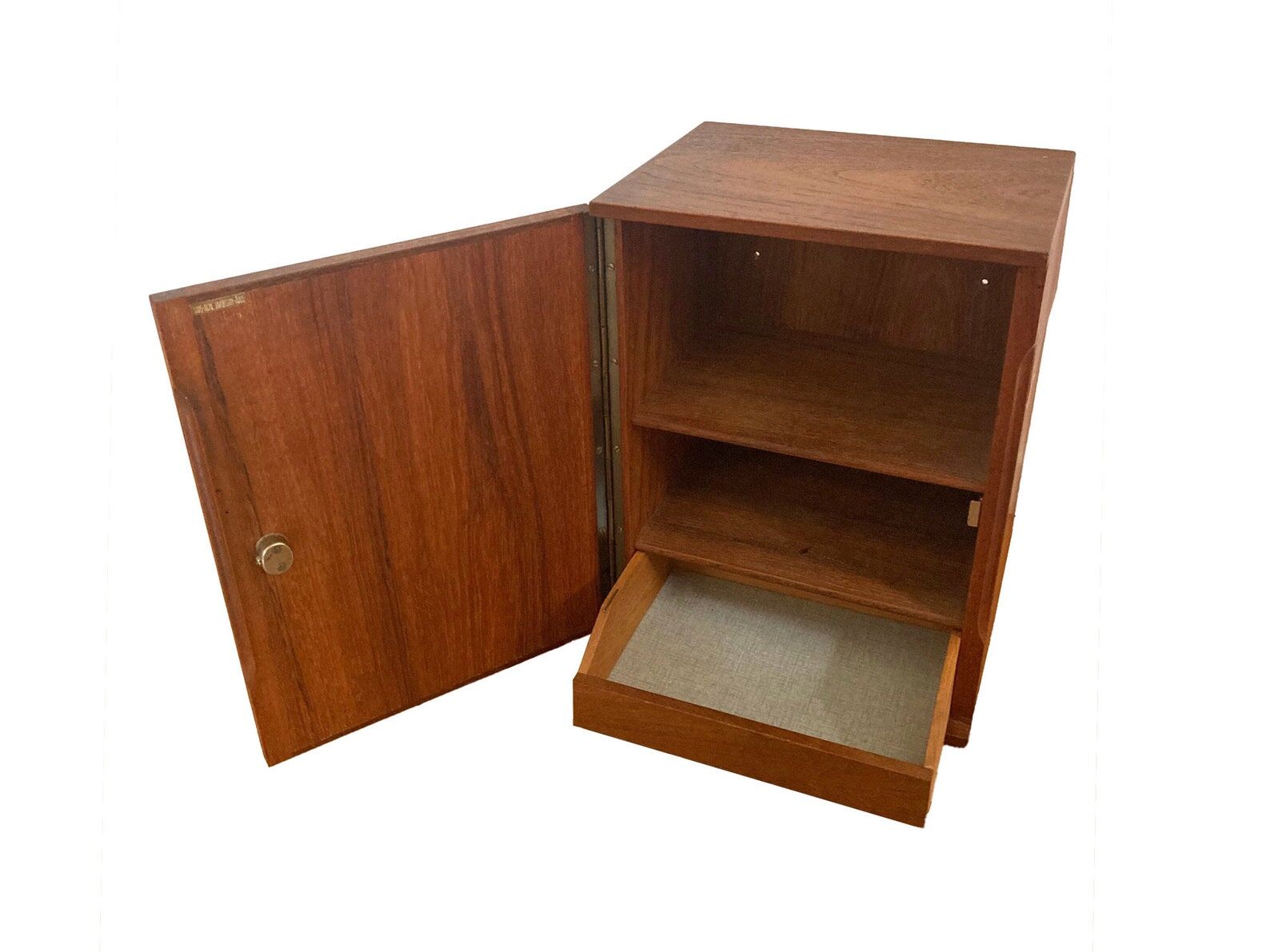 Hans-Agne Jakobsson, Ahus teak floating / hanging cabinet, Mid Century Scandinavian design