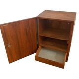 Hans-Agne Jakobsson, Ahus teak floating / hanging cabinet, Mid Century Scandinavian design