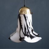 Glass pendant lights by Peill & Putzler, Petunia model 1970