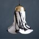 Glass pendant lights by Peill & Putzler, Petunia model 1970