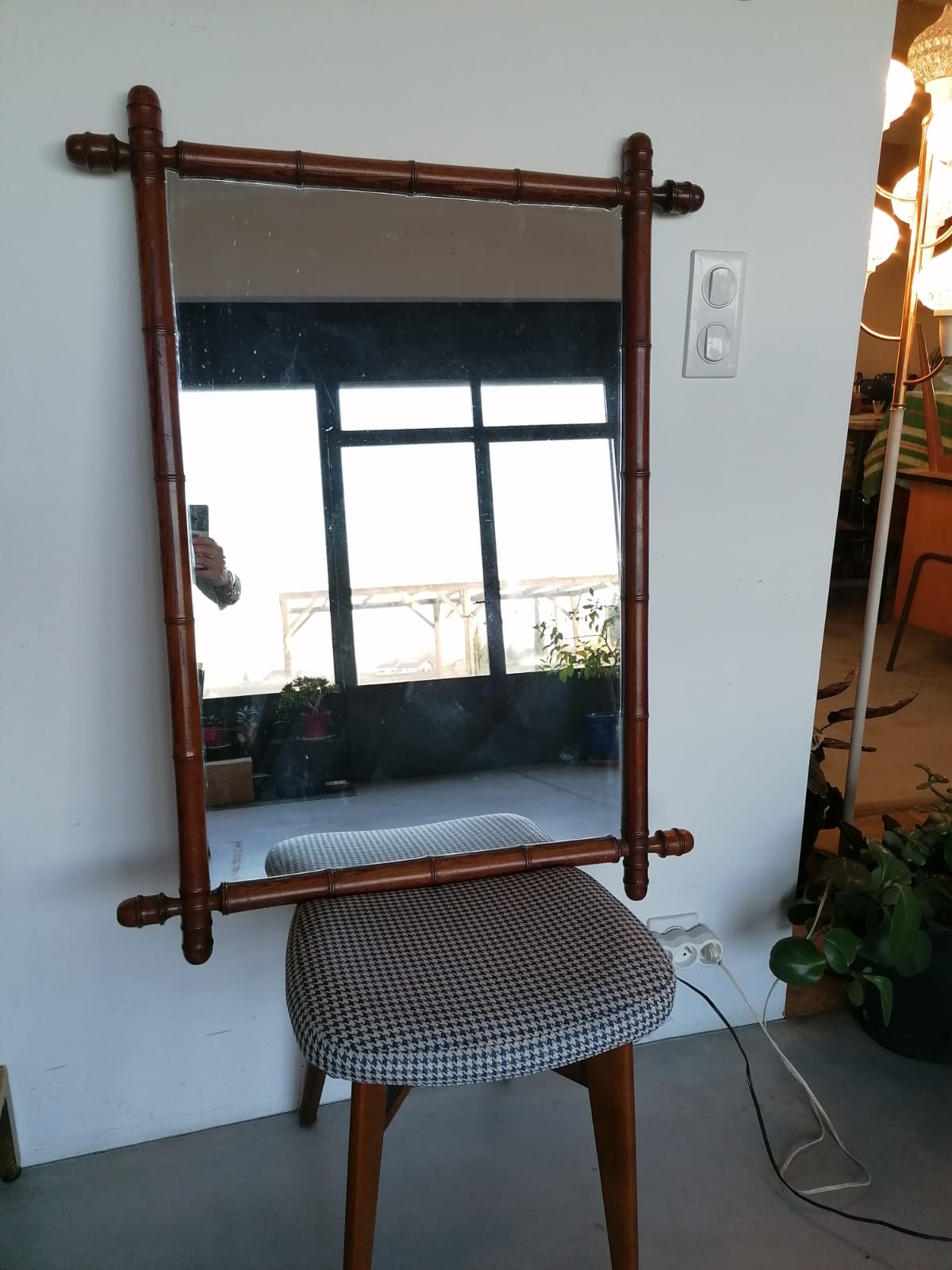 Miroir bambou 75x100cm