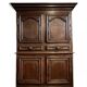 Louis XIII period cabinet in solid oak