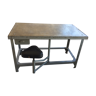 Desk with built-in seat
