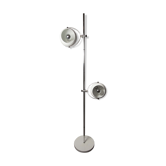 Lampadire 2 white balls restored 70s