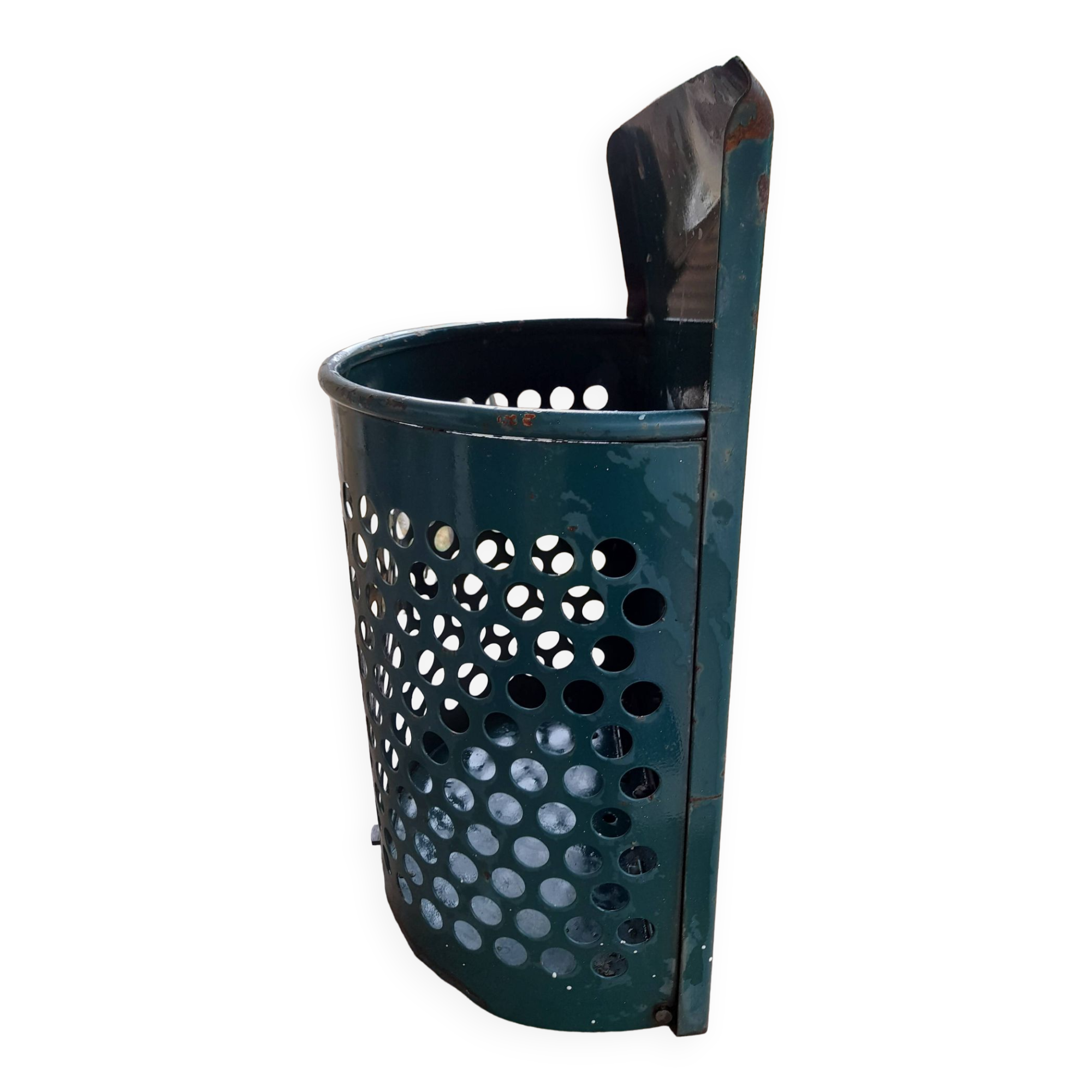 Santiago steel city trash can