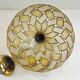 Vintage Capiz Shell Pendant Lamp – Woven Mother of Pearl Shade,