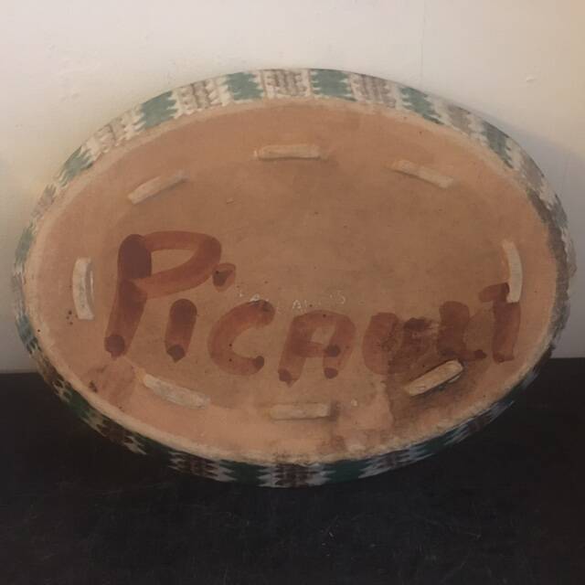 Robert Picault, signed in full, French Design Vallauris era Capron M