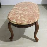 Coffee table with marble top