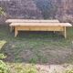 Paire de bancs de ferme bois massif 2 M