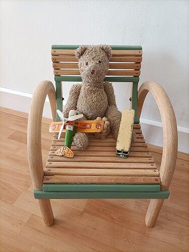 Chaise baumann en bois courbe