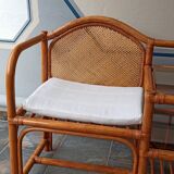 Furniture phone bamboo rattan and wicker