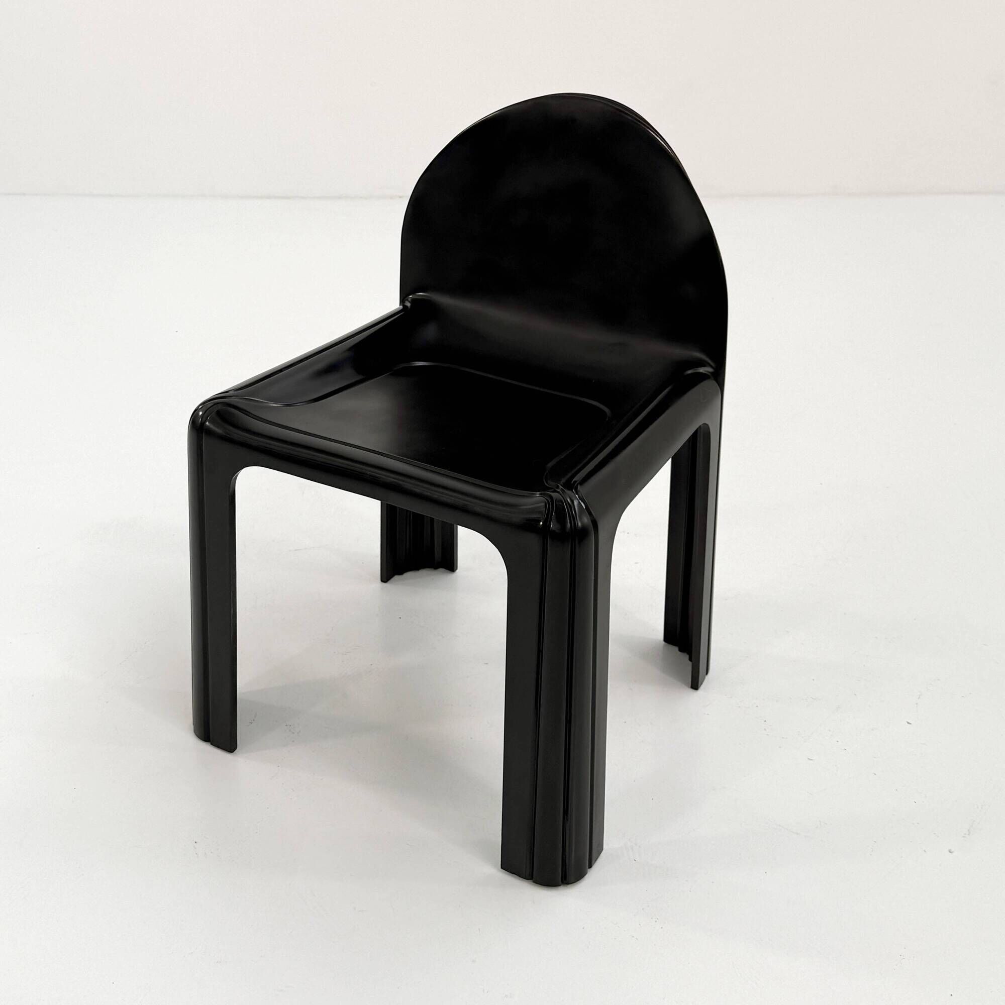 Black Chair Model 4854 Chair by Gae Aulenti for Kartell, 1970