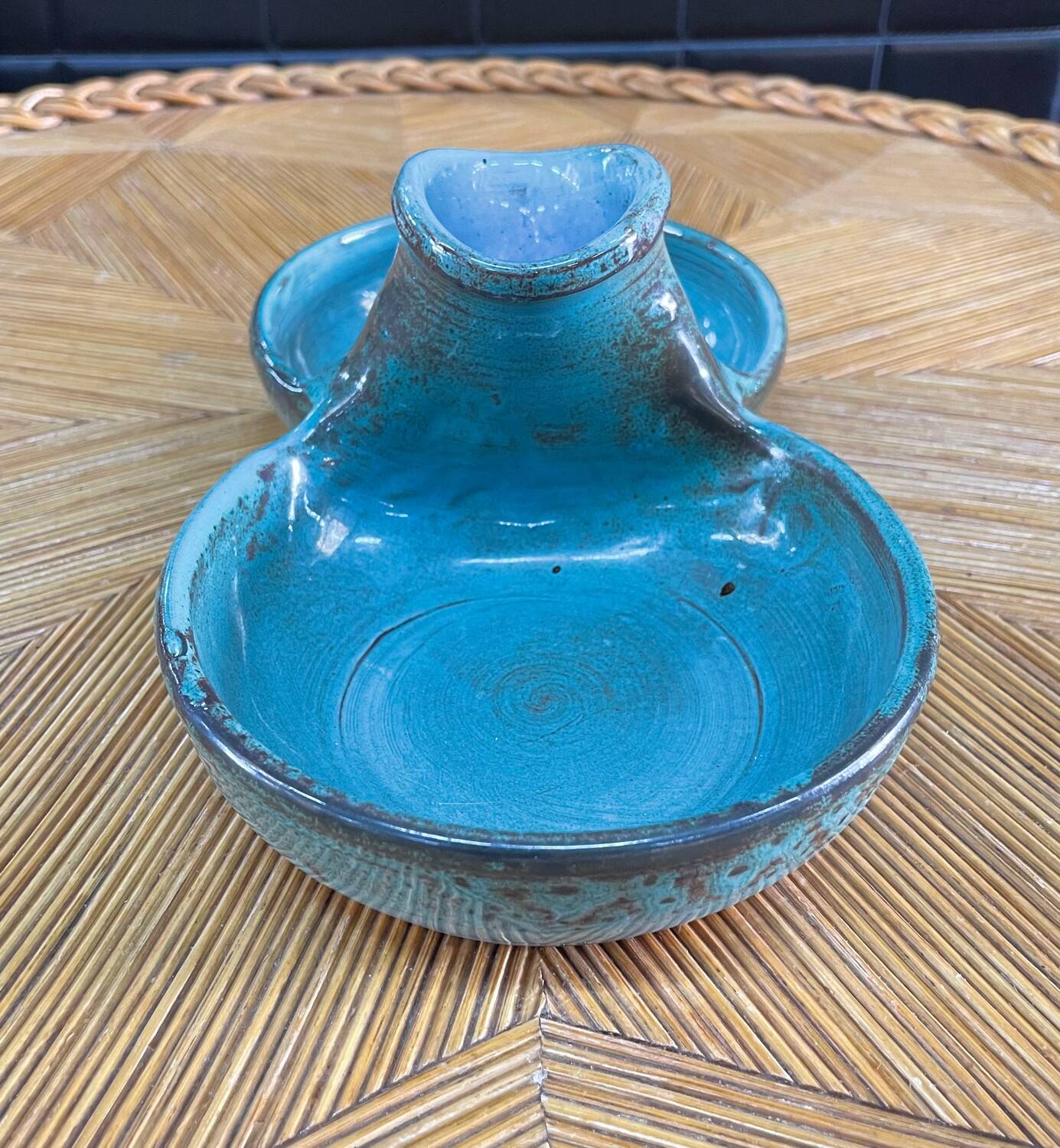 Double ceramic pocket tray