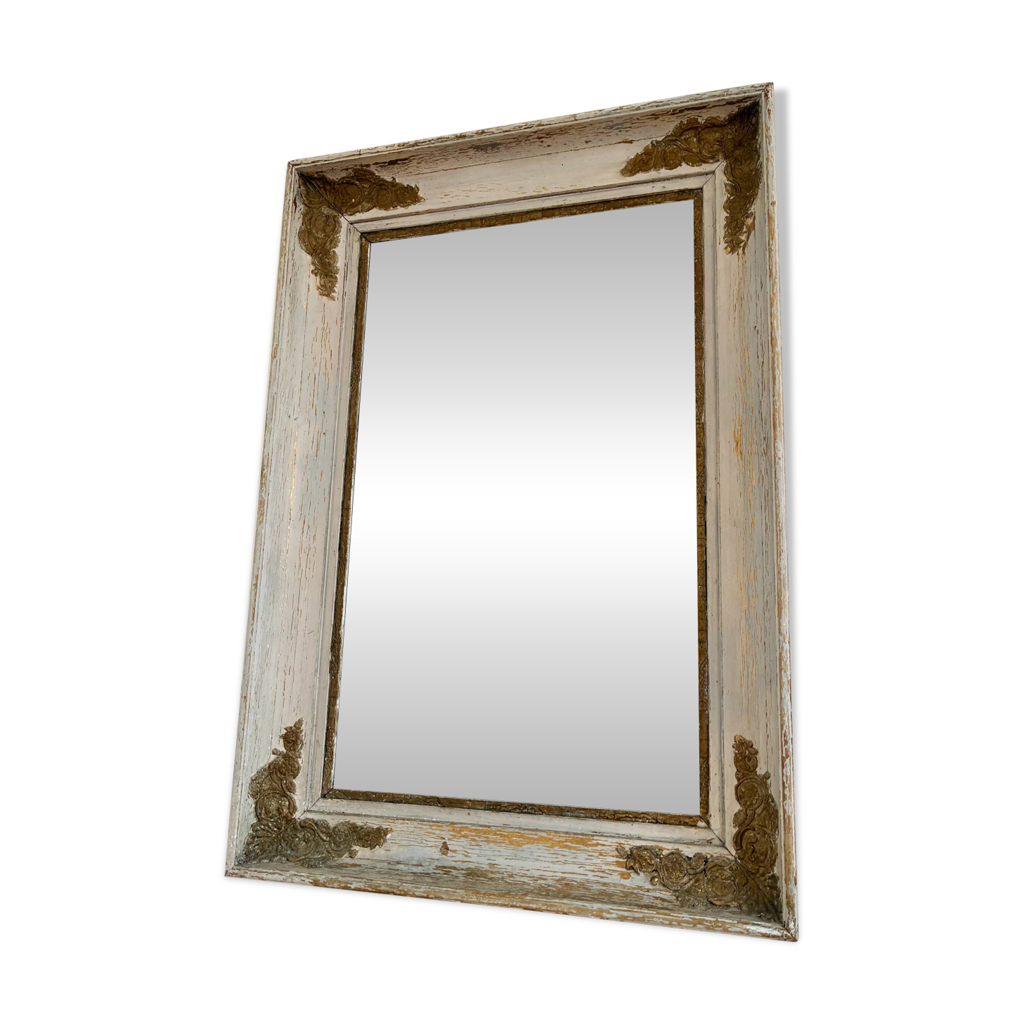 Miroir mural français en bois doré de style Napoléon III, 19e siècle